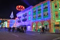 Streets of America Lights show in Disney