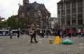 Streets of Amsterdam. Soap bubbles. Royalty Free Stock Photo