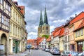 Streets and architecture of Quedlinburg, Germany