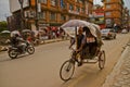 The streets of the backpacking area of Thamel, Kathmandu, Nepal