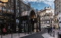 The streets of Bordeaux with modern shopping center