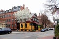 Streets of Boston - bright yellow house