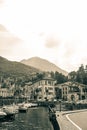 Streets and buildings of Lake Como Italy