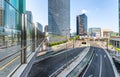 Streets and Buildings in Odaiba, Tokyo - Japan Royalty Free Stock Photo