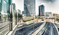 Streets and Buildings in Odaiba, Tokyo - Japan Royalty Free Stock Photo