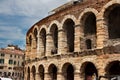 Streets and buildings of Verona (Veneto) city in Italy