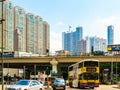 Streets of the Central District Hong Kong Island, Hong Kong Royalty Free Stock Photo
