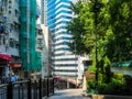 Streets of the Central District Hong Kong Island, Hong Kong Royalty Free Stock Photo