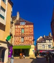 Streets of Chalon-sur-Saone old town, eastern France Royalty Free Stock Photo