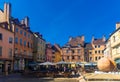 Streets of Chalon-sur-Saone old town, eastern France Royalty Free Stock Photo