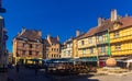 Streets of Chalon-sur-Saone old town, eastern France Royalty Free Stock Photo