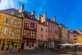 Streets of Chalon-sur-Saone old town, eastern France Royalty Free Stock Photo