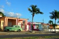 Streets of Cienfuegos and old cars, Cuba