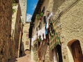 Streets of the city of Siena in Tuscany, Italy. Royalty Free Stock Photo