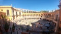 Streets of the colonial capital city of Zacatecas Mexico rich in silver mines, pink quarry and bullfighting festivals Royalty Free Stock Photo