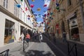 The streets of Arles in Camargue in France