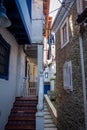 Streets and colorful houses in Cudillero, Asturias, Spain Royalty Free Stock Photo