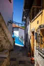 Streets and colorful houses in Cudillero, Asturias, Spain Royalty Free Stock Photo