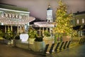 Streets decoration on New Year and Christmas season. Moscow, Jan,05, 2017