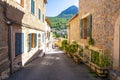 Streets of Deia, small village in the mountains, Mallorca, Spain Royalty Free Stock Photo