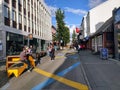 Streets of downtown Reykjavik Iceland Royalty Free Stock Photo