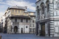 Streets of Florence at early morning Royalty Free Stock Photo