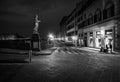 The streets of Florence at night. Italy.