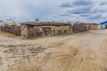 Streets in former port town Moynaq Mo ynoq or Muynak , Uzbekist Royalty Free Stock Photo