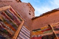 Streets in The fortified town of Ait ben Haddou near Ouarzazate on the edge of the sahara desert in Morocco. Atlas Royalty Free Stock Photo
