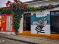 Streets of the Getsemani neighborhood of Cartagena, Colombia Royalty Free Stock Photo