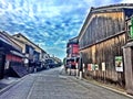 The Streets of Gion, Kyoto in the Early Morning Royalty Free Stock Photo