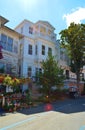 Streets of Heybeliada island in Turkey