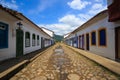 Streets at the historical center of Parati, Brazil