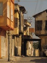 Typical ottoman old houses in the center of Tarsus. Royalty Free Stock Photo