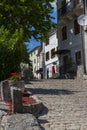 Streets and houses of old town Buzet