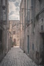 Street View of Sassi of Matera, Italy Royalty Free Stock Photo