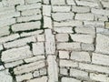 Old Roman cobblestone path