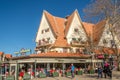 In the streets of Ifrane city in Morocco