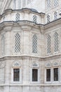 Streets in Istanbul. Elements of architectural decorations of buildings, doorways and arches, plaster moldings Royalty Free Stock Photo