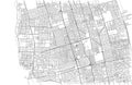 Streets of Jeddah, city map, Saudi Arabia. Asia