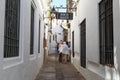 The streets of the Jewish quarter of Juderia in Cordoba Royalty Free Stock Photo