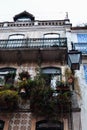 Streets of Lisbon. Balcony Royalty Free Stock Photo