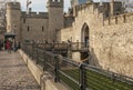 Streets of London - The Tower of London, a sunny day in winter. Royalty Free Stock Photo