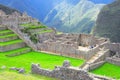 On the streets of Machu Picchu. Royalty Free Stock Photo