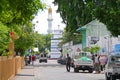 Streets of Male, capital city of Maldives