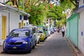 Streets of Male, capital city of Maldives