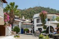 View of the streets of Marmaris and the port. Walk around the city. Tours to Marmaris for youth.Picturesque landscapes of islands