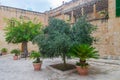 Streets of Mdina, called Silent City, medieval capital of Malta Royalty Free Stock Photo