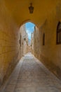 Streets of Mdina, called Silent City, medieval capital of Malta