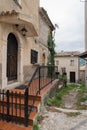 Streets of Medieval Borgo Roccacaramanica in Abruzzo, Italy